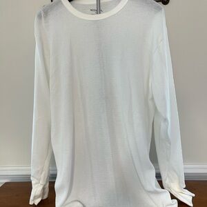 Merona White Long Sleeve Tee